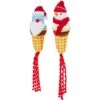 Frisco Holiday Santa & Snowman Ice Cream Cones Plush Cat Toy With Catnip, 2 Count -Frisco Sales Store 287373 MAIN. AC SS1800 V1632775688