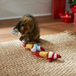 Frisco Holiday Santa & Snowman Ice Cream Cones Plush Cat Toy With Catnip, 2 Count -Frisco Sales Store 287373 PT3. AC SS1800 V1632776424