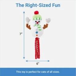 Frisco Naughty Or Nice Snowman Reversible Plush Cat Toy With Catnip -Frisco Sales Store 287387 PT2. AC SS1800 V1637704002