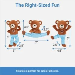 Frisco New Year, New Me Namaste Bear Plush Cat Toy With Catnip -Frisco Sales Store 288947 PT1. AC SS1800 V1640722431