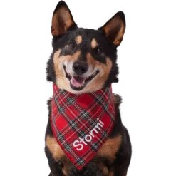Frisco Tartan Plaid Embroidered Personalized Dog & Cat Bandana -Frisco Sales Store 301157 PT6. AC SS1800 V1628536009