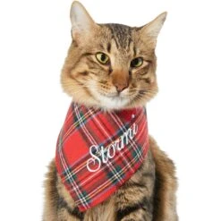 Frisco Tartan Plaid Embroidered Personalized Dog & Cat Bandana -Frisco Sales Store 301157 PT7. AC SS1800 V1628535770
