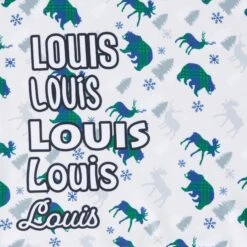 Frisco Buffalo Plaid Winter Animals Personalized Dog & Cat Bandana -Frisco Sales Store 301365 PT4. AC SS1800 V1627655260