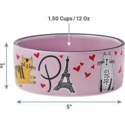 Frisco Paris Non-skid Ceramic Cat Dish & Frisco Paris Non-skid Ceramic Cat Dish -Frisco Sales Store 302490 PT7. AC SS1800 V1623054762