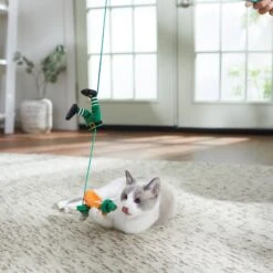 Frisco St. Patrick's Leprechaun Teaser Wand Cat Toy With Catnip -Frisco Sales Store 303104 PT3. AC SS1800 V1641230319