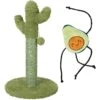 Frisco Cactus Cat Scratching Post & Frisco Dangly Avocado Buddy Plush Cat Toy With Catnip -Frisco Sales Store 303380 MAIN. AC SS1800 V1623055947