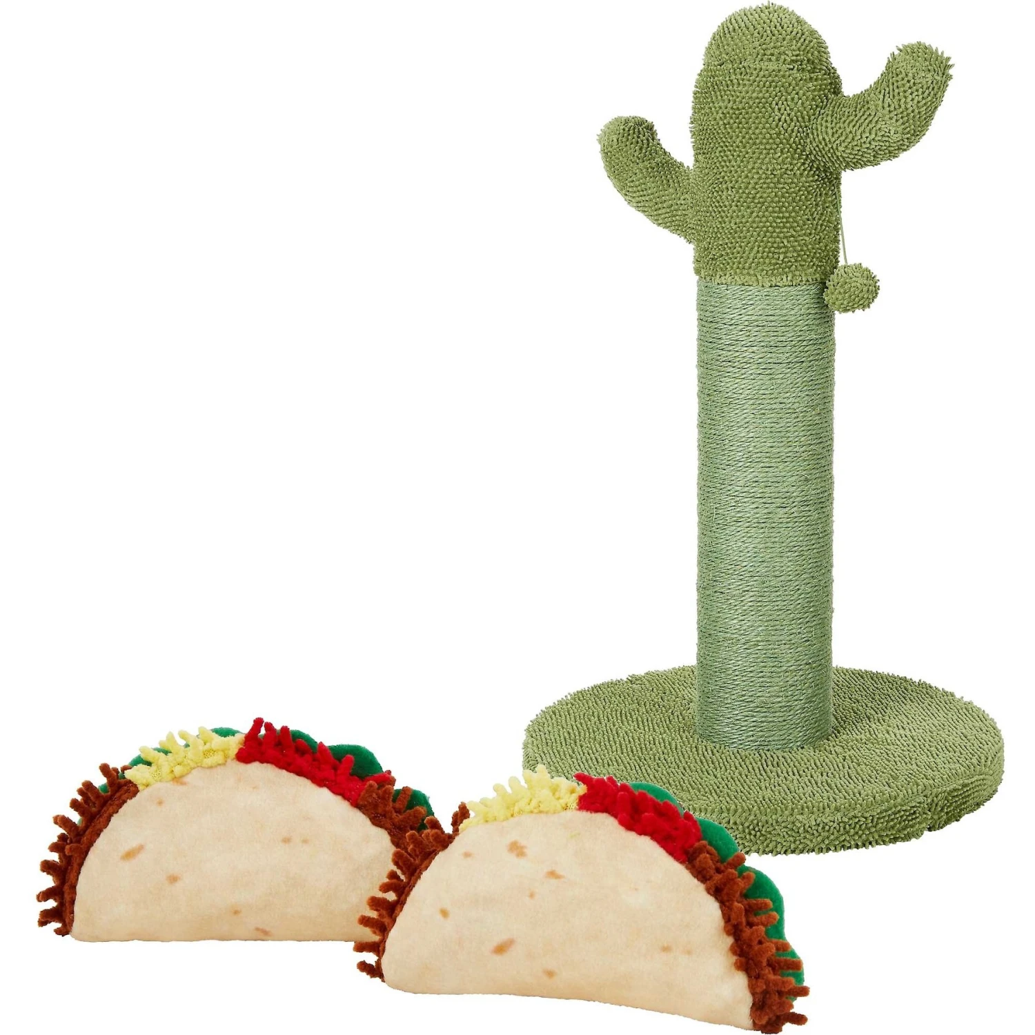 Frisco Cactus Cat Scratching Post & Frisco Taco Plush Cat Toy With Catnip 3 Frisco Cactus Cat Scratching Post & Frisco Taco Plush Cat Toy With Catnip