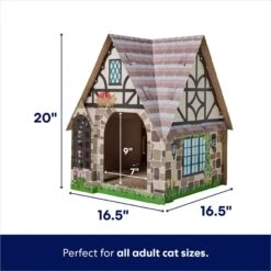 Frisco Tudor House Cardboard Cat House -Frisco Sales Store 308815 PT1. AC SS1800 V1696533471