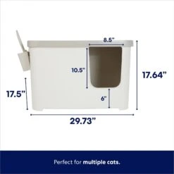 Frisco Multi-Function Covered Cat Litter Box, Jumbo -Frisco Sales Store 309855 PT1. AC SS1800 V1703194406
