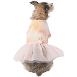 Frisco Tie Dye Pink Tutu Dog & Cat Dress