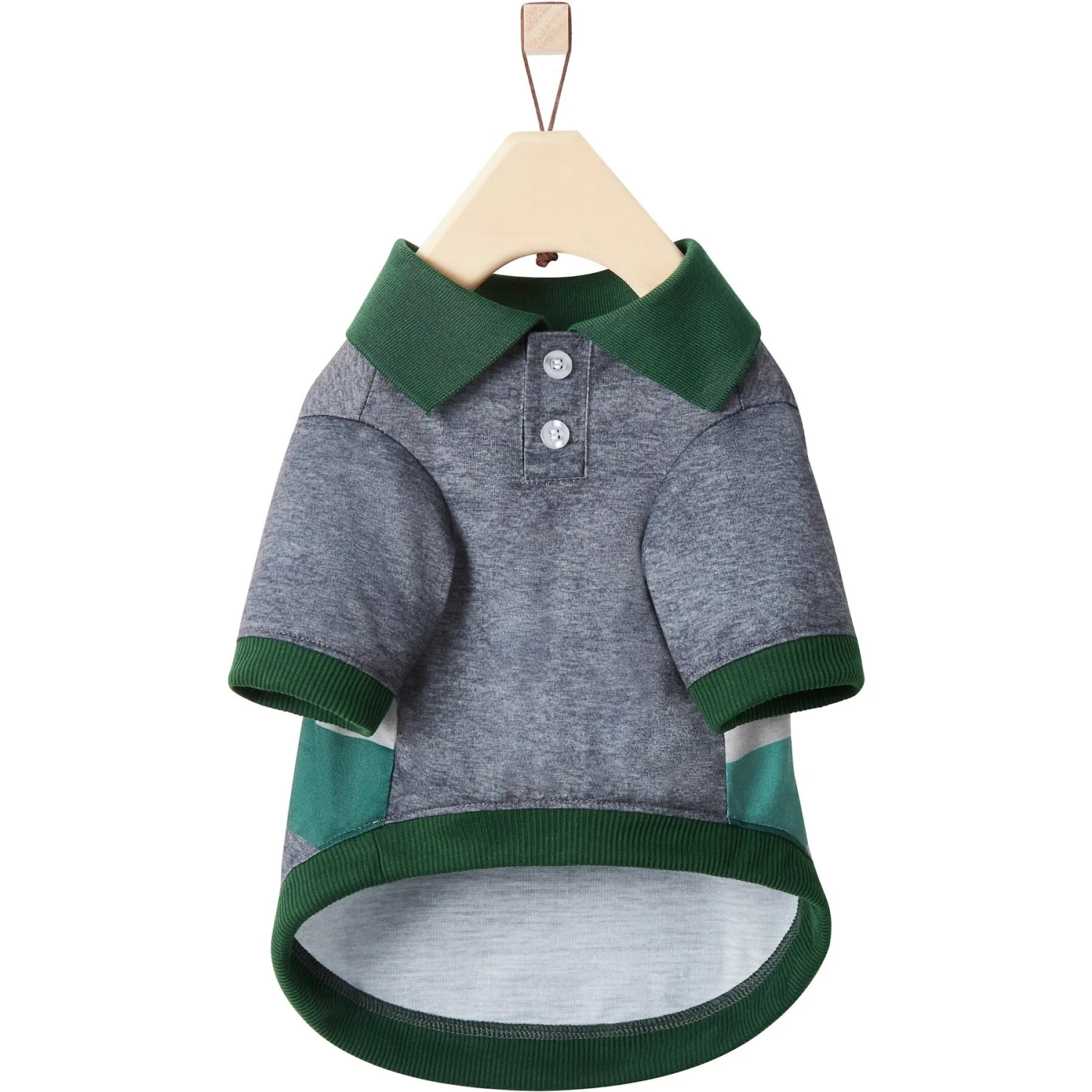 Frisco Green Striped Polo Dog & Cat Shirt 8 Frisco Green Striped Polo Dog & Cat Shirt - Image 6