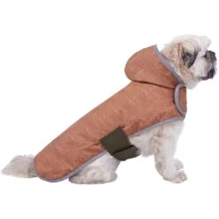 Frisco Lightweight Olive Reversible Packable Dog Raincoat -Frisco Sales Store 315116 PT2. AC SS1800 V1646436123