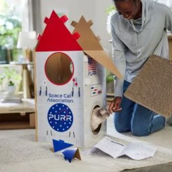 Frisco Spaceship Cardboard Cat House, 2-Story -Frisco Sales Store 317721 PT3. AC SS1800 V1688677248