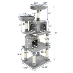Frisco 61-in Faux Fur Cat Tree & Condo & Frisco 38-in Cat Tree With Condo, Top Perch & Toy 13 Frisco 61-in Faux Fur Cat Tree & Condo & Frisco 38-in Cat Tree With Condo, Top Perch & Toy -Frisco Sales Store 318964 PT2. AC SS1800 V1630367789