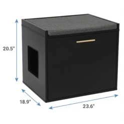 Frisco Drop Down Door Bench Cat Litter Box Cover -Frisco Sales Store 322629 PT2. AC SS1800 V1653488860