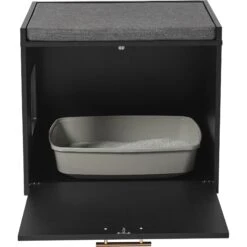Frisco Drop Down Door Bench Cat Litter Box Cover -Frisco Sales Store 322629 PT3. AC SS1800 V1653422222