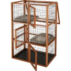 Frisco Collapsible Wood & Wire Cat Cage Playpen, 3 Level 10 Frisco Collapsible Wood & Wire Cat Cage Playpen, 3 Level -Frisco Sales Store 323215 PT3. AC SS1800 V1645497221
