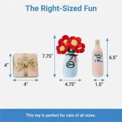 Frisco Mother's Day Gifts Plush Cat Toy With Catnip, 3 Count -Frisco Sales Store 327027 PT1. AC SS1800 V1647618086
