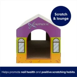 Frisco Halloween A-Paw-Thecary & Chop House Cardboard Cat House With Catnip -Frisco Sales Store 344002 PT2. AC SS1800 V1689878549