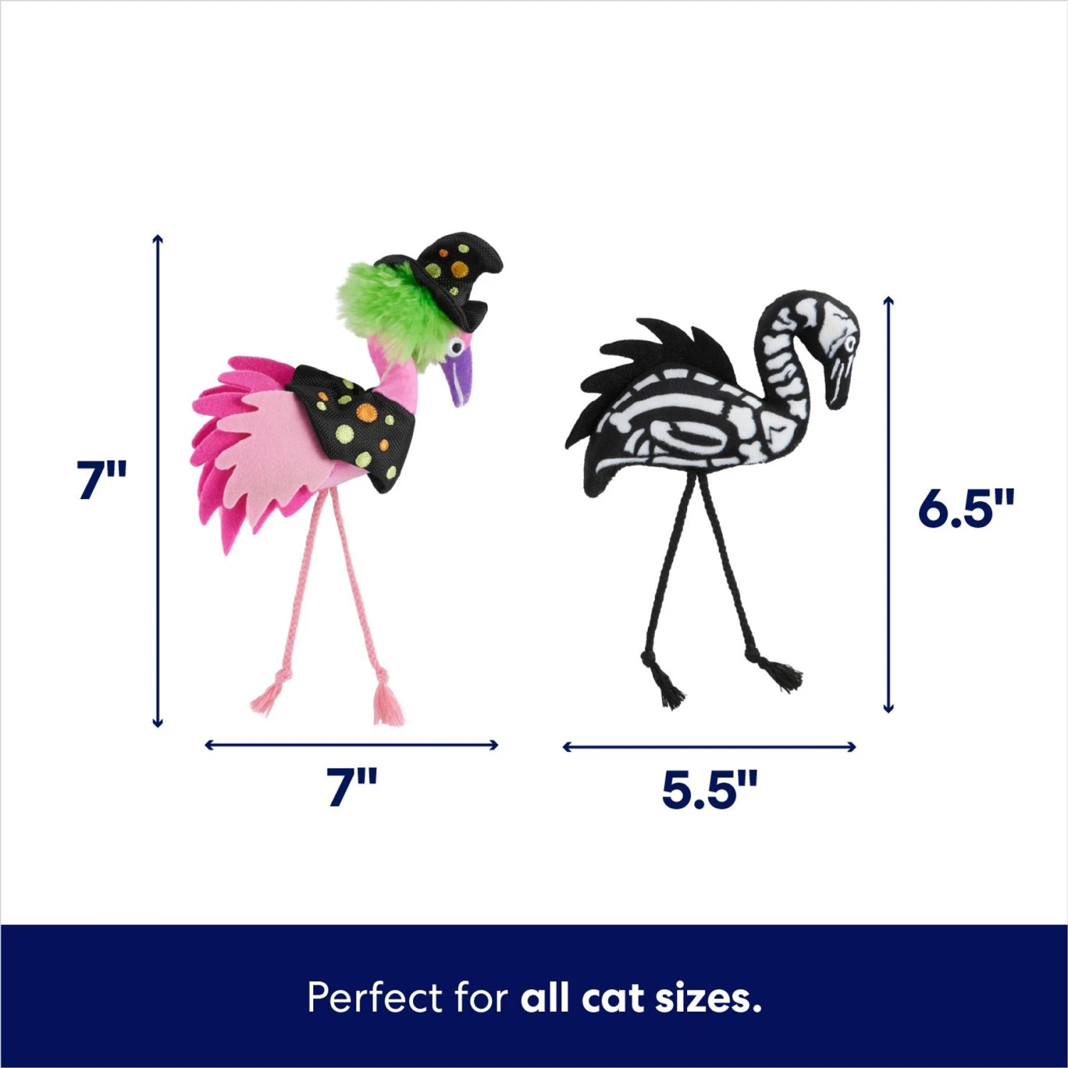 Frisco Halloween Flamingo Plush Cat Toy With Catnip 4 Frisco Halloween Flamingo Plush Cat Toy With Catnip - Image 2