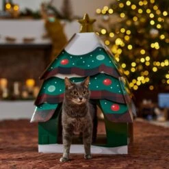 Frisco Holiday Christmas Tree Cardboard Cat House 11 Frisco Holiday Christmas Tree Cardboard Cat House -Frisco Sales Store 360879 PT4. AC SS1800 V1695648149
