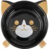 Frisco Cat Face Elevated Bamboo Non-Skid Ceramic Cat Bowl, Black, 1 Cups -Frisco Sales Store 363383 MAIN. AC SS1800 V1657657267