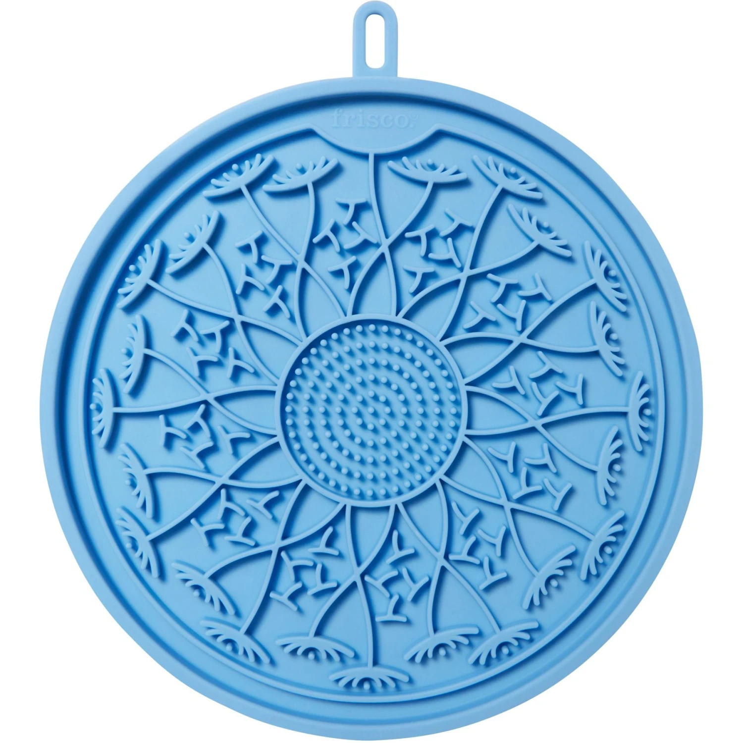 Frisco Non-skid Flower Silicone Dog & Cat Lick Mat, Blue 3 Frisco Non-skid Flower Silicone Dog & Cat Lick Mat, Blue