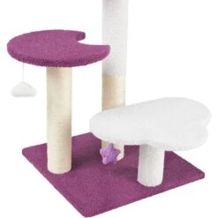 Frisco Star, Moon And Cloud 25" Plush Cat Tree -Frisco Sales Store 371373 PT3. AC SS1800 V1670967425