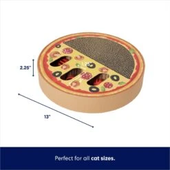Frisco Interactive Maze & Scratch Cardboard Cat Toy With Catnip, Pizza -Frisco Sales Store 506154 PT1. AC SS1800 V1669212049