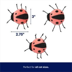 Frisco Spring Potted Plant And Ladybugs Interactive Plush Cat Toy With Catnip -Frisco Sales Store 541542 PT2. AC SS1800 V1672780518