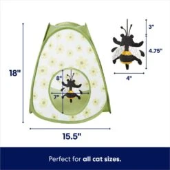 Frisco Spring Daisy Pop-Up Tent Cat Toy With Catnip -Frisco Sales Store 541574 PT1. AC SS1800 V1700162969
