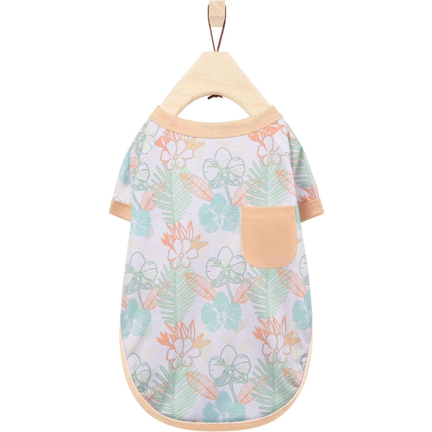 Frisco Vintage Tropical Dog & Cat Pocket T-Shirt 3 Frisco Vintage Tropical Dog & Cat Pocket T-Shirt