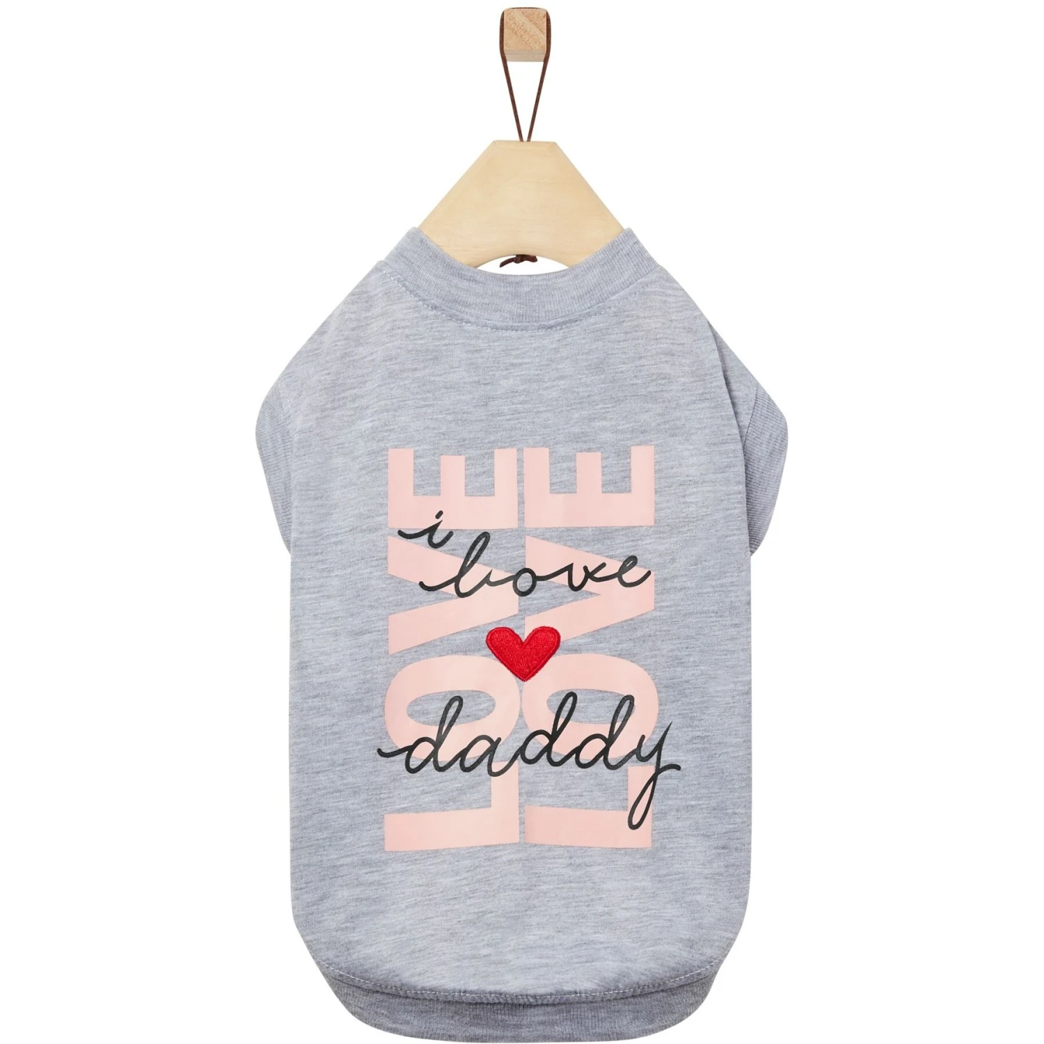 Frisco I Love Daddy Heart Dog & Cat T-Shirt 3 Frisco I Love Daddy Heart Dog & Cat T-Shirt