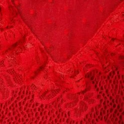 Frisco Red Ruffle Dog & Cat Dress + Headpiece -Frisco Sales Store 707286 PT6. AC SS1800 V1689271359