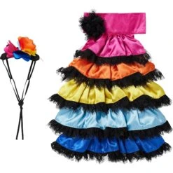 Frisco Ruffle Party Dog & Cat Dress + Headpiece 15 Frisco Ruffle Party Dog & Cat Dress + Headpiece -Frisco Sales Store 707350 PT4. AC SS1800 V1689350668