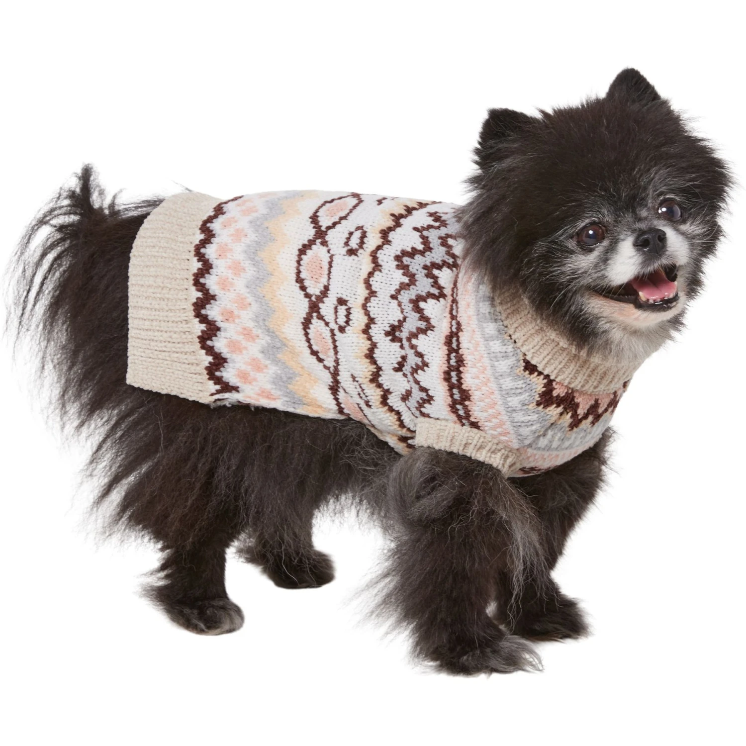 Frisco Sherpa Lined Fairisle Dog & Cat Sweater 5 Frisco Sherpa Lined Fairisle Dog & Cat Sweater - Image 3