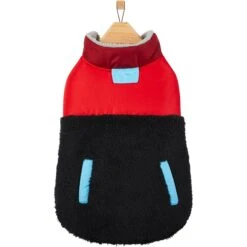 Frisco Medium Weight Retro Colorblock Mixed Media Dog & Cat Coat -Frisco Sales Store 719462 PT3. AC SS1800 V1692978911