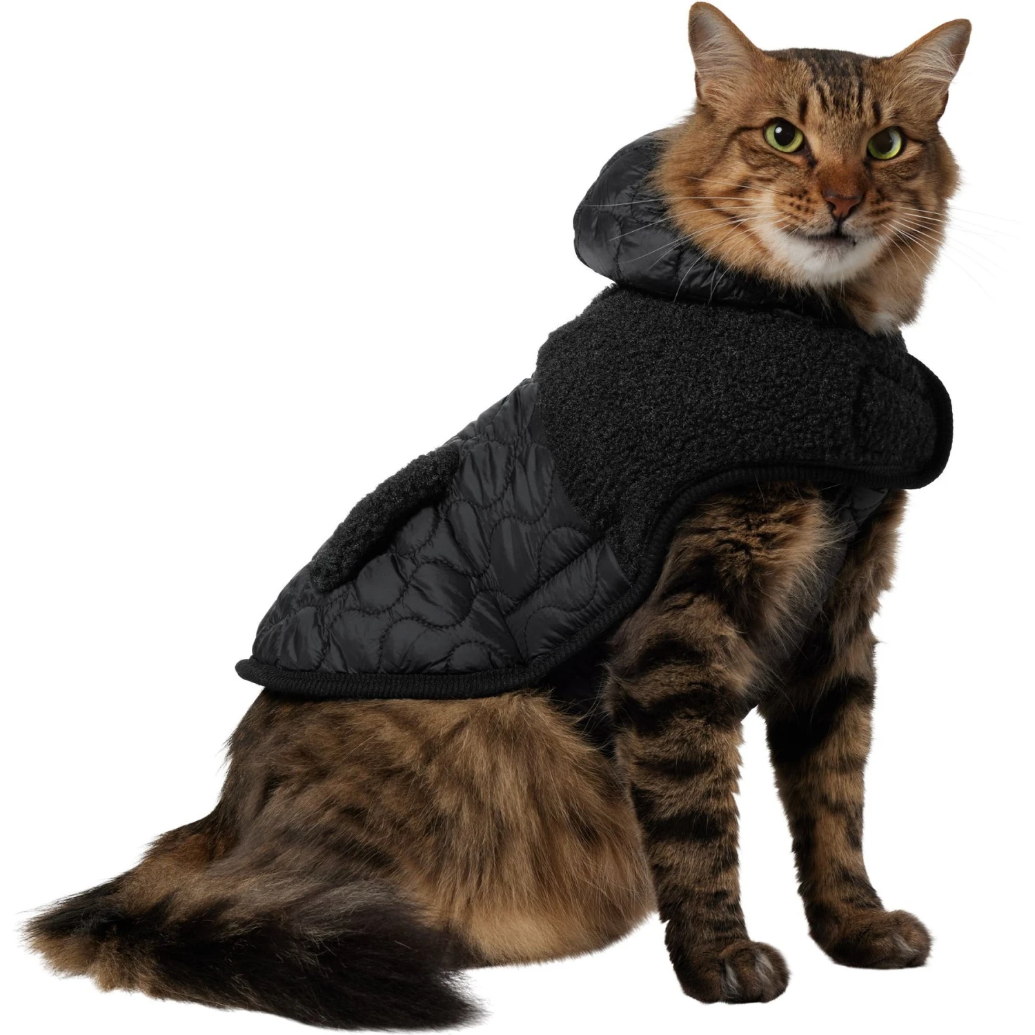 Frisco Heavy Weight Dog & Cat Quilted Hybrid Coat With Sherpa Lining 3 Frisco Heavy Weight Dog & Cat Quilted Hybrid Coat With Sherpa Lining