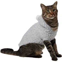 Frisco Heathered Chunky Dog & Cat Hooded Sweater