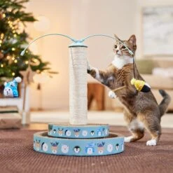 Frisco Holiday Arctic Friends Interactive Scratcher Cat Toy With Catnip -Frisco Sales Store 740118 PT3. AC SS1800 V1695045711
