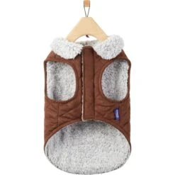 Frisco Medium Weight Quilted Dog & Cat Coat With Cozy Sherpa Lining -Frisco Sales Store 744310 PT4. AC SS1800 V1692978555