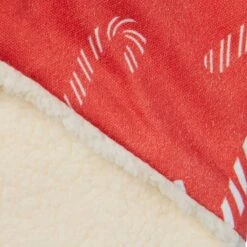 Frisco Reversible Candy Cane Cozy Knit Faux Fur Dog & Cat Pullover Bandana, 1 Count -Frisco Sales Store 745294 PT5. AC SS1800 V1694795535