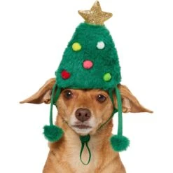 Frisco Christmas Tree Faux Fur Dog & Cat Hat -Frisco Sales Store 745582 PT2. AC SS1800 V1694801957