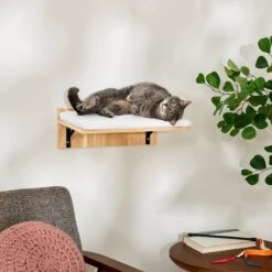 Frisco Cushioned Wall Mounted Cat Wall Shelf & Frisco Cat Silhouette With Bridge Wall Mounted Cat Wall Shelves -Frisco Sales Store 785550 PT1. AC SS1800 V1677600278