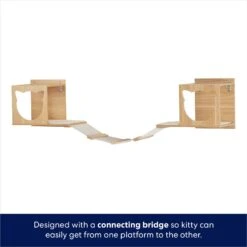 Frisco Cushioned Wall Mounted Cat Wall Shelf & Frisco Cat Silhouette With Bridge Wall Mounted Cat Wall Shelves -Frisco Sales Store 785550 PT6. AC SS1800 V1677600275