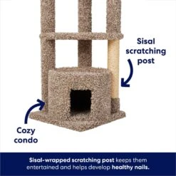 Frisco 64-in Real Carpet Wooden Cat Tree And Condo -Frisco Sales Store 914950 PT2. AC SS1800 V1697733055