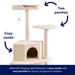 Frisco 52-in Faux Fur Cat Tree & Condo -Frisco Sales Store 92261 PT3. AC SS1800 V1667227606