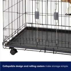 Frisco Collapsible Wire Cat Cage Playpen & Van Ness High Side Corner Cat Litter Pan, Blue -Frisco Sales Store 933382 PT4. AC SS1800 V1692305508