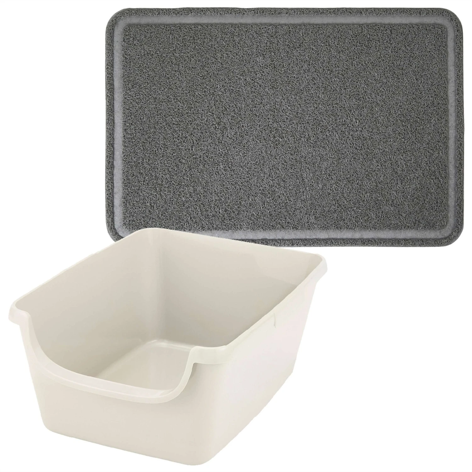 Frisco High Sided Cat Litter Box, Extra Large & Frisco Rectangular Cat Litter Mat 3 Frisco High Sided Cat Litter Box, Extra Large & Frisco Rectangular Cat Litter Mat