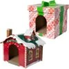 Frisco Holiday Gift Box Cardboard Cat House & Frisco Holiday Santa's Workshop Cardboard Cat House -Frisco Sales Store 986158 MAIN. AC SS1800 V1698257790